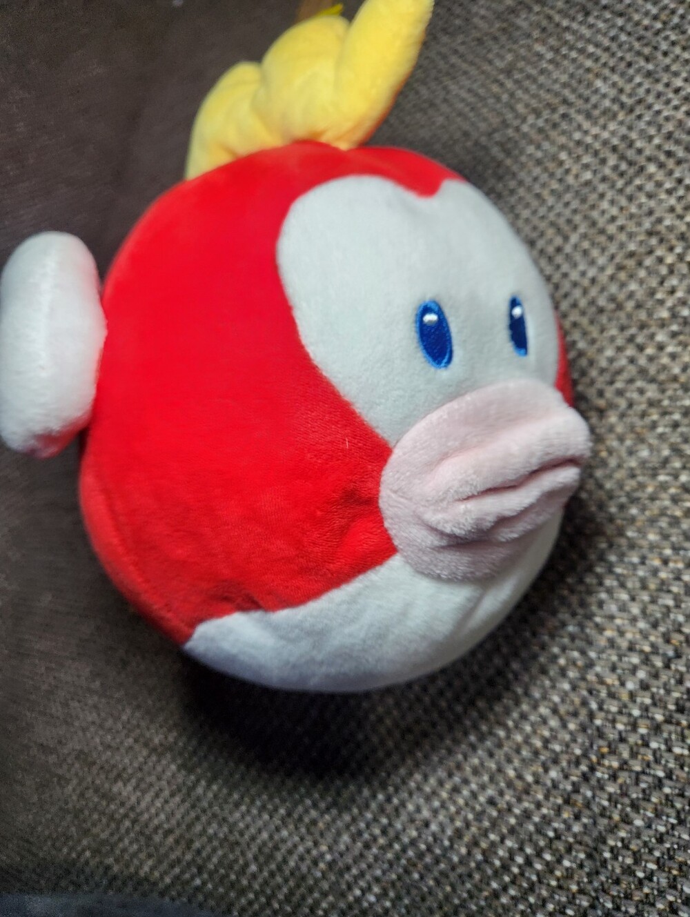 Cheep Cheep plush toy from the Super Mario series